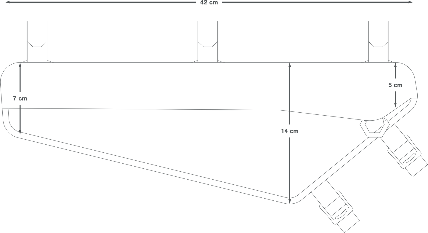 Frame Bag APIDURA RACING FRAME PACK 4 L Black