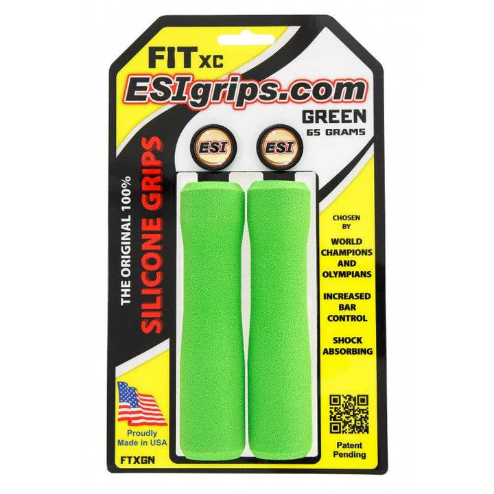 ESI FIT XC handtag (EXTRA CHUNKY/CHUNKY COMBO) 130 mm Grön