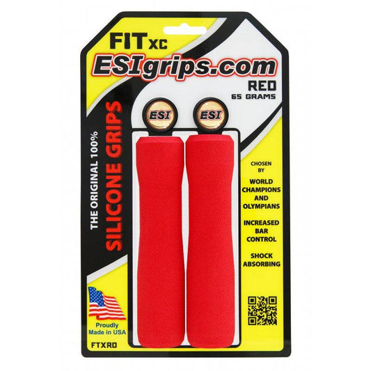 Grips ESI FIT XC EXTRA CHUNKY/CHUNKY COMBO 130 mm Red