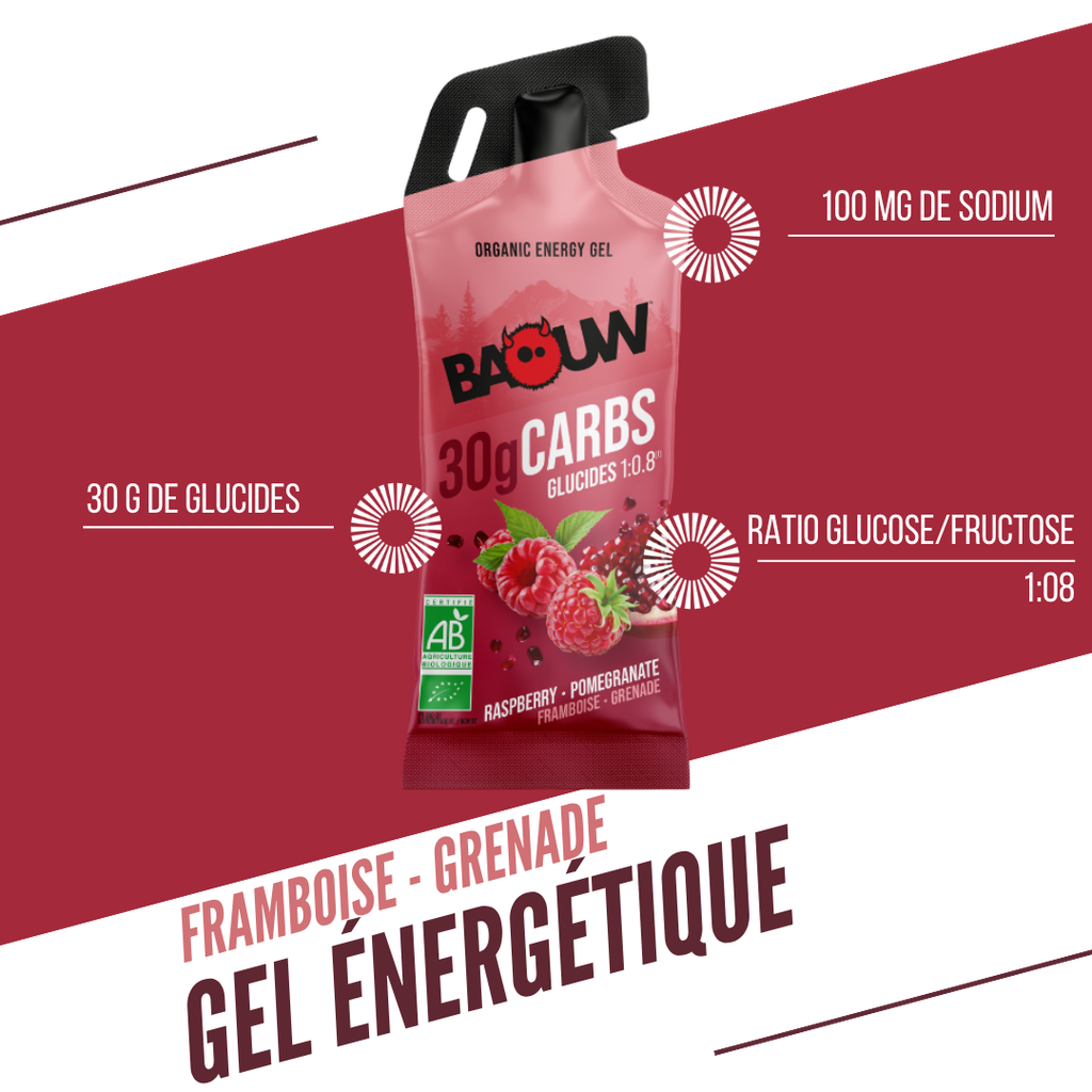 Energigel BAOW (44g) Citron/Hallon/Granatäpple