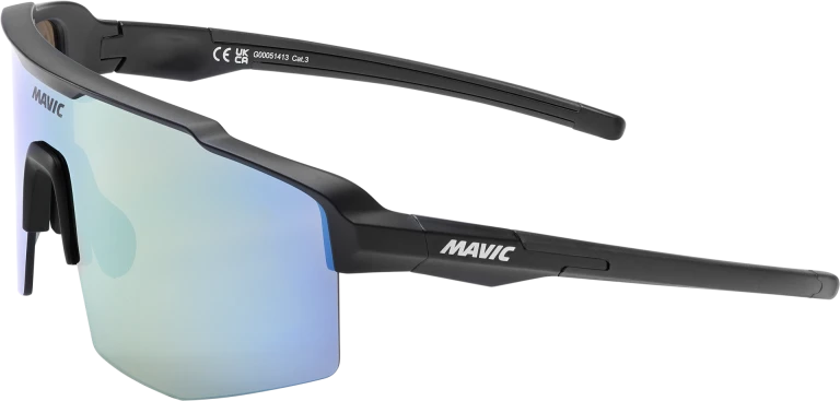 MAVIC MVS SHIELD Skyddsglasögon Svart guld/blå lins