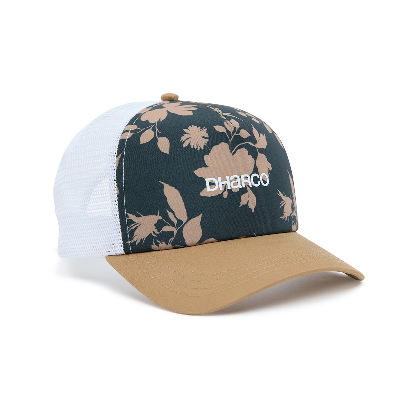 DHARCO CURVED PEAK TRUCKER Keps Brun/Vit