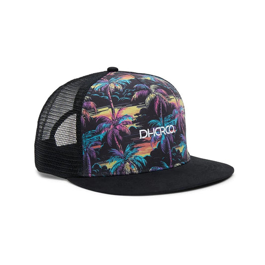 DHARCO FLAT BRIM TRUCKER STOKE WIZZARD Cap Black