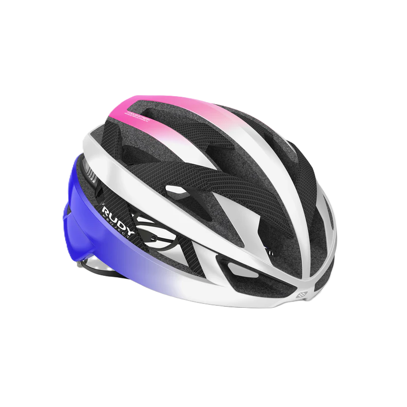 RUDY PROJECT REBEL CARBON Road Hjälm Vit/Lila/Rosa