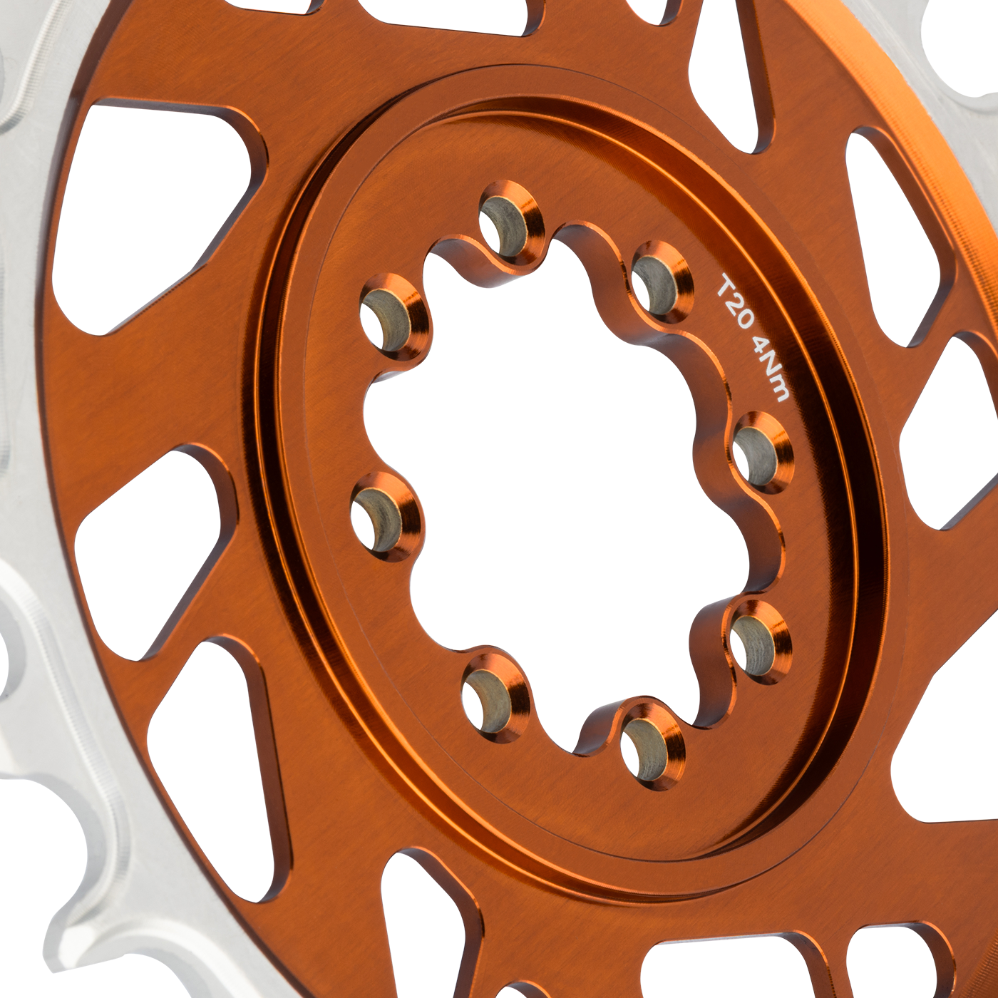 Monokedjehjul BURGTEC THICK THIN 12V BOOST Direktmontering 8 skruvar T-Typ Smal bred offset 3mm Brons
