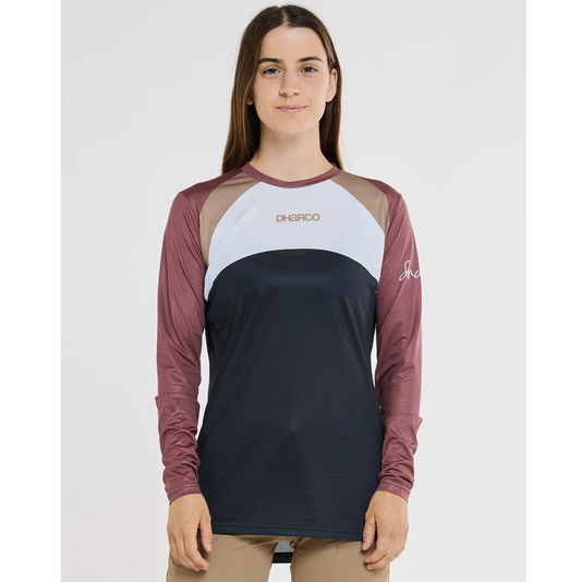 Women's DHARCO RACE LOTUS Long Sleeve Jersey Black/Bronze