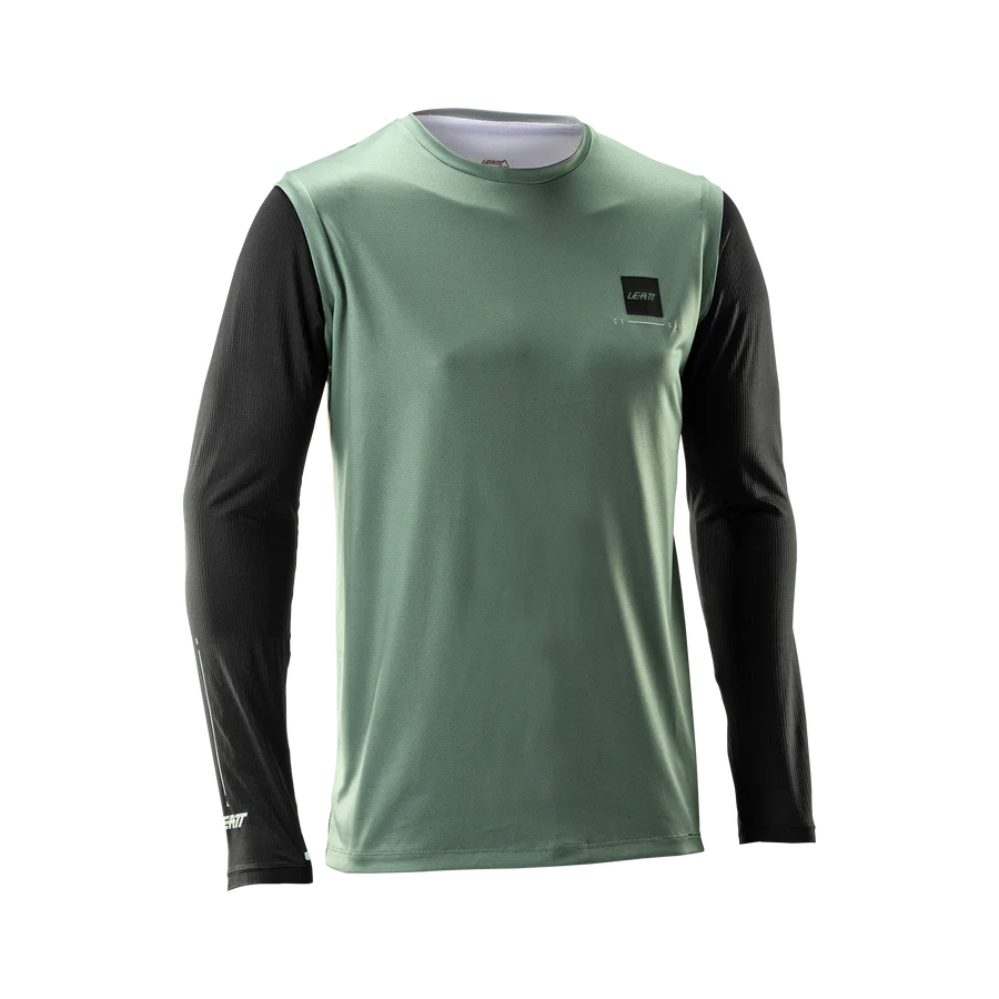 LEATT MTB GRAVITY 1.0 Jersey + Byxor Kit Svart/Grön