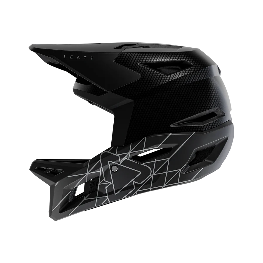 MTB Helmet LEATT GRAVITY 6.0 CARBON STEALTH Black/Grey