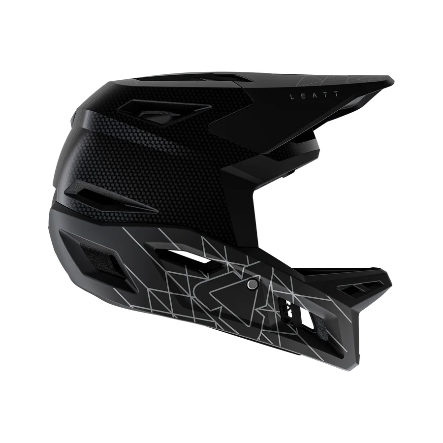 MTB Helmet LEATT GRAVITY 6.0 CARBON STEALTH Black/Grey