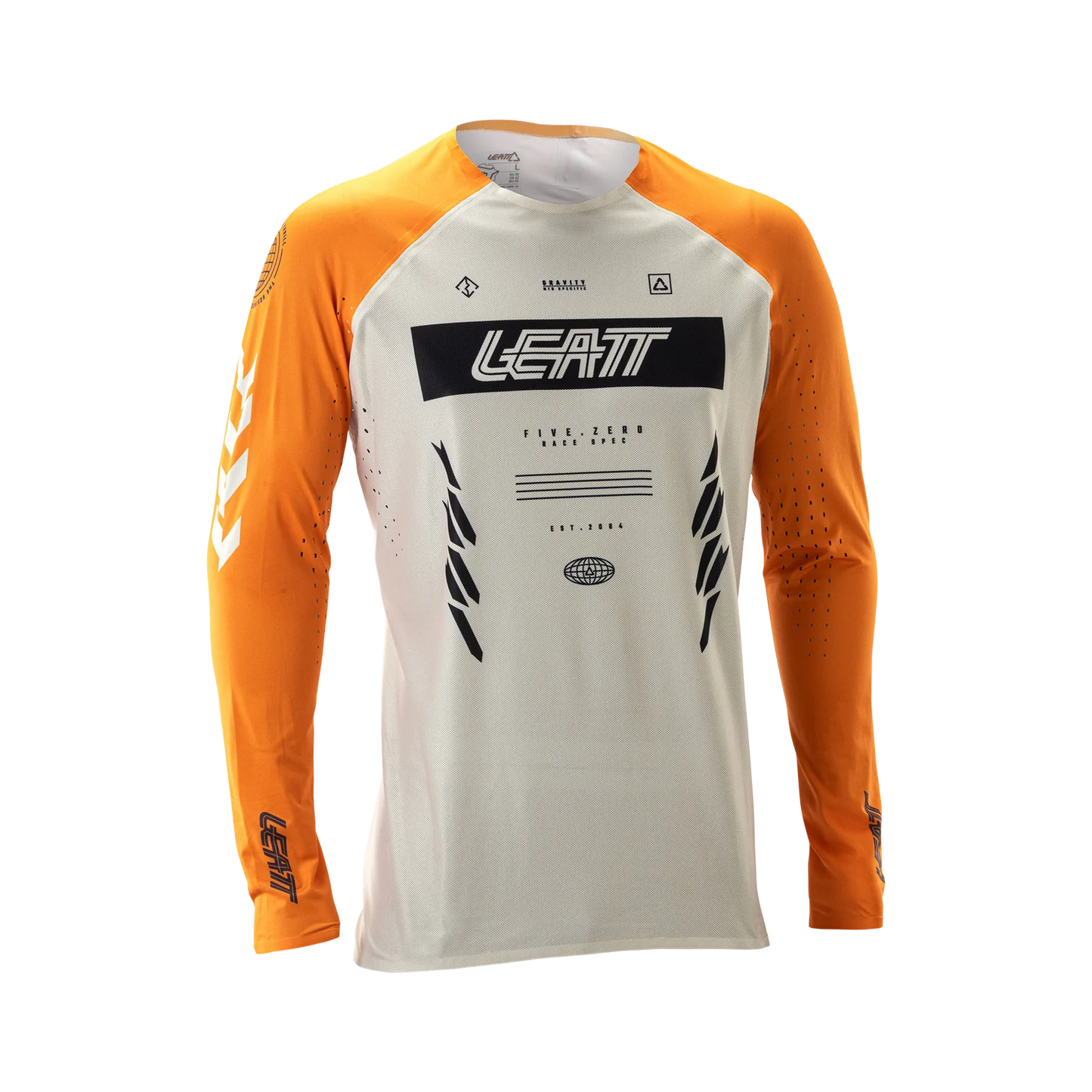LEATT MTB GRAVITY 5.0 Långärmad tröja Vit/Orange