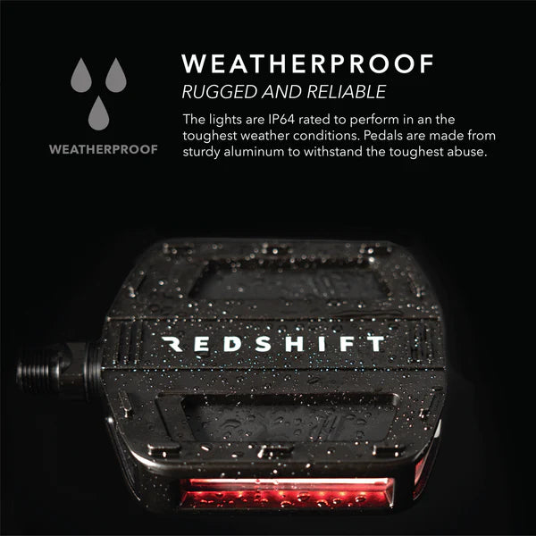 Lysande automatiska pedaler REDSHIFT Arclight