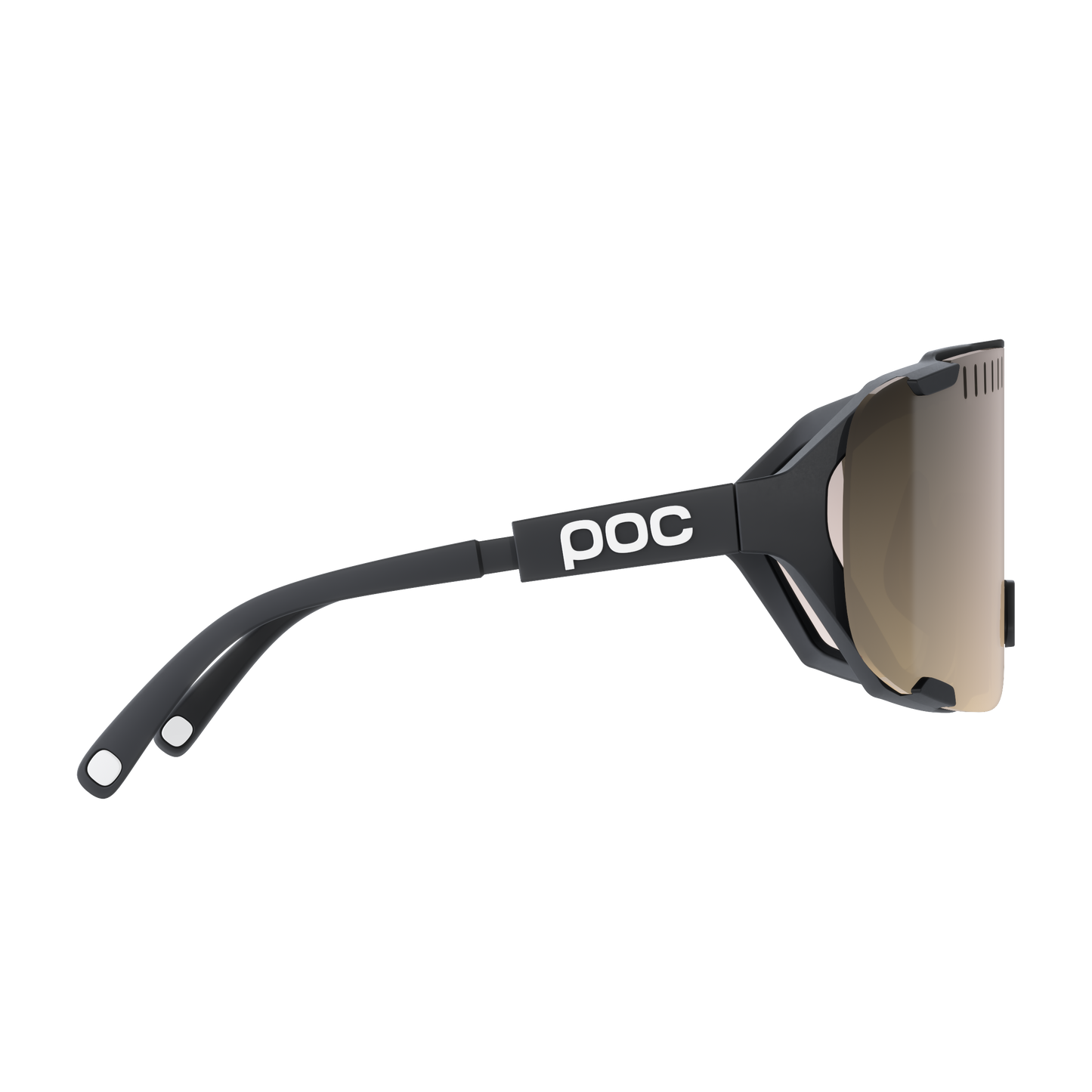 POC DEVOUR MID Glasögon Black Clarity Trail Delvis solig silverlins