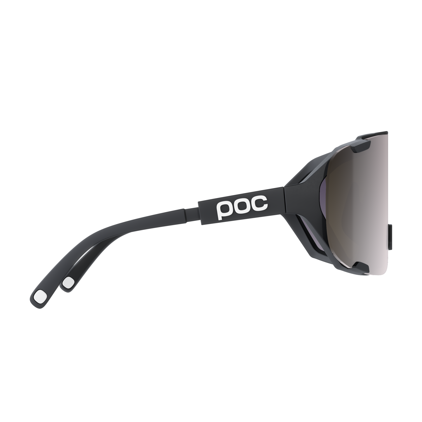 POC DEVOUR MID Glasögon Black Clarity Road Sunny Silver Linser