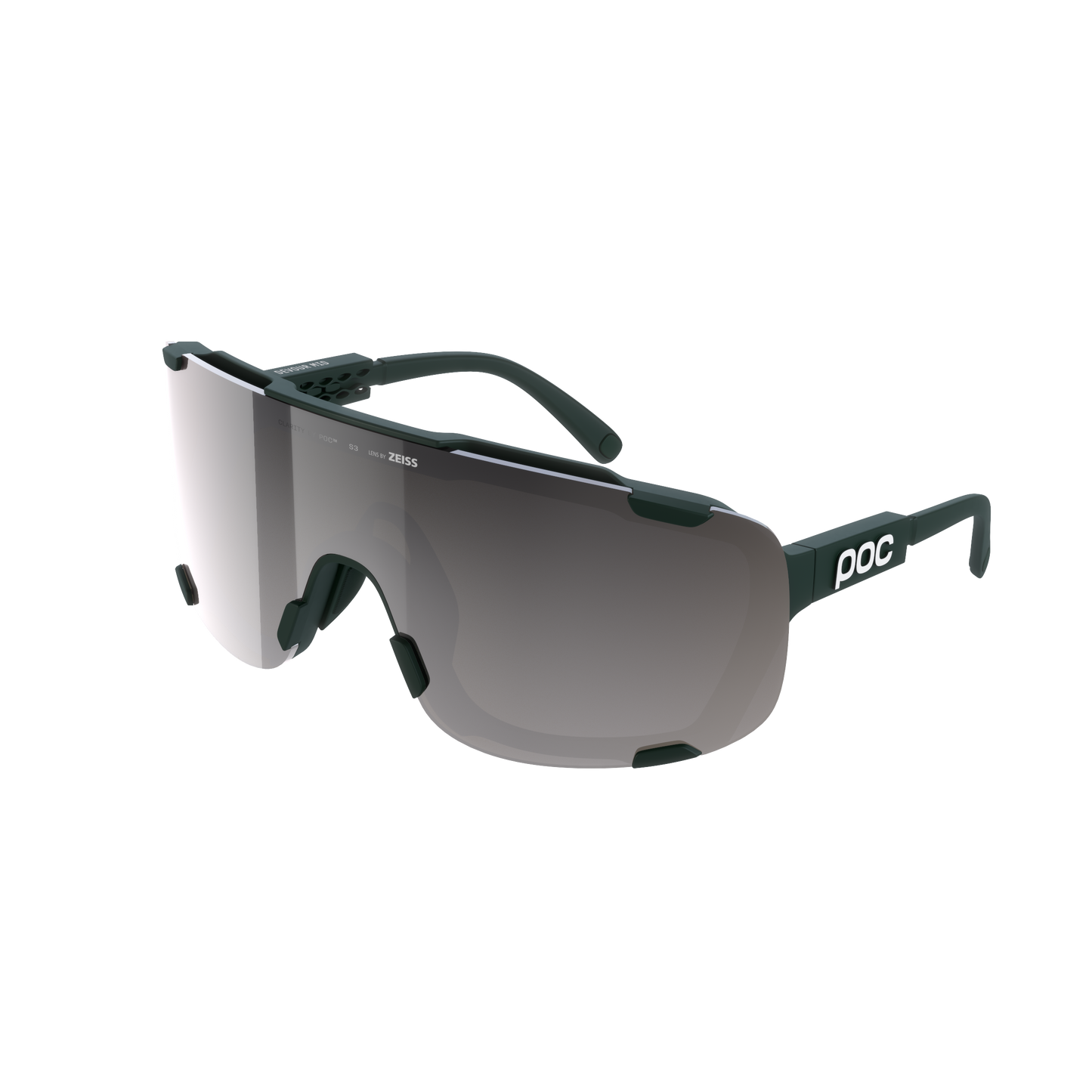 POC DEVOUR MID Khaki Skyddsglasögon Clarity Road /Sunny Silver-lins