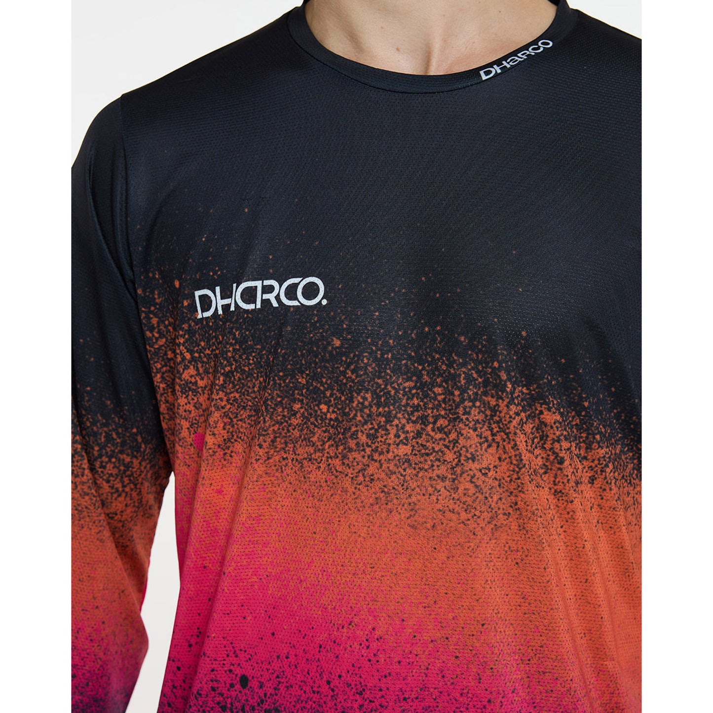 DHARCO RACE BLACK SNAKE Långärmad tröja Svart/Orange