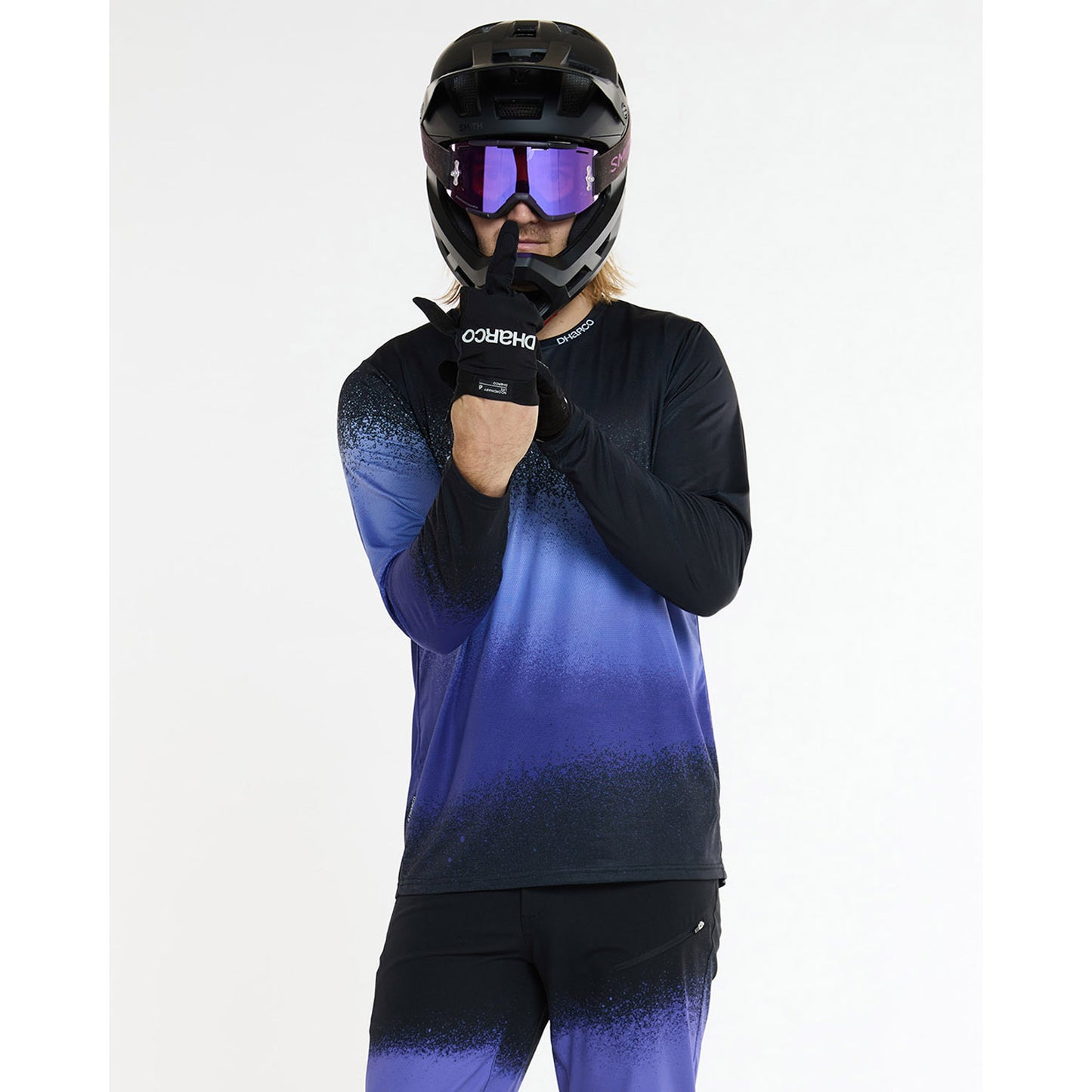 DHARCO RACE ULTRA VIOLET Långärmad Jersey Svart/Lila