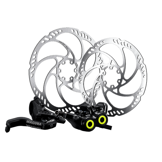 Pair of MAGURA MT5 PRO Brakes with Storm HC 203/180mm Discs