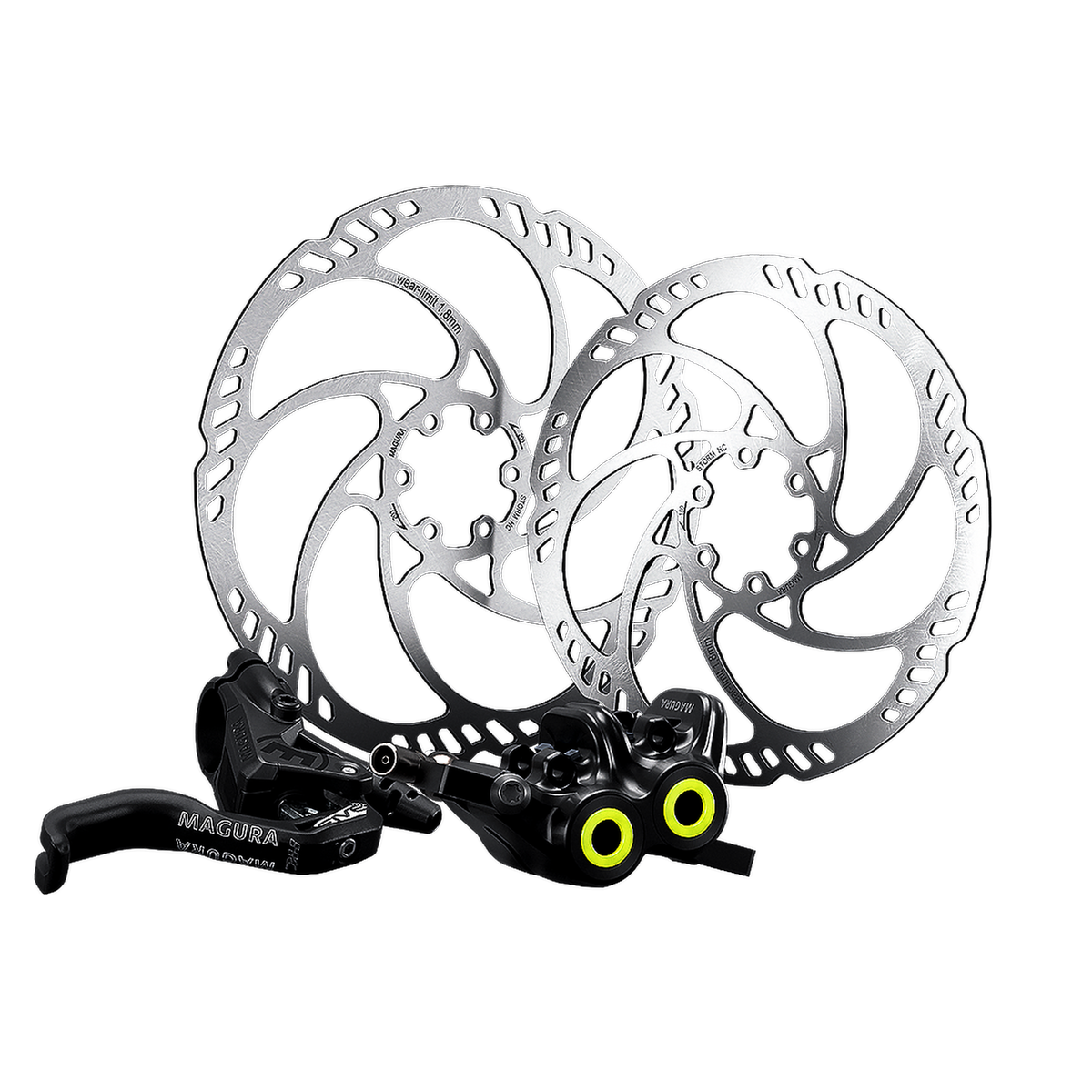 Par Magura MT5 Pro skivbromsar Storm HC 203/180 mm