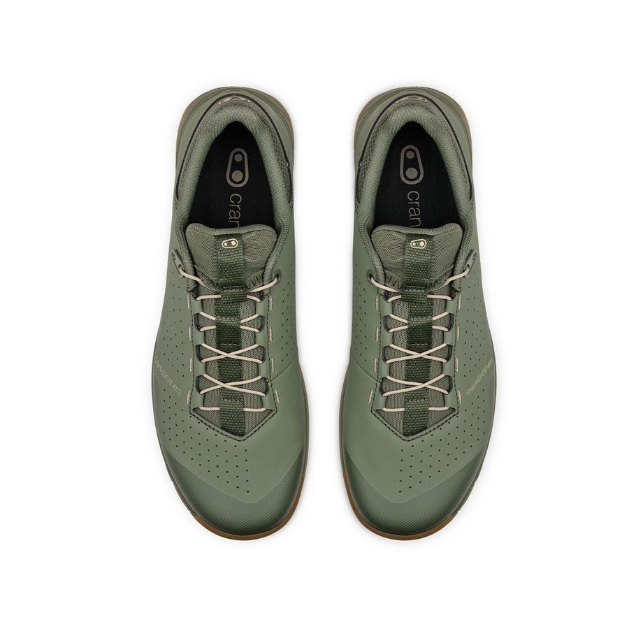 MTB shoes CRANKBROTHERS MALLET TRAIL SPEED LACE CLIP Green/Sand