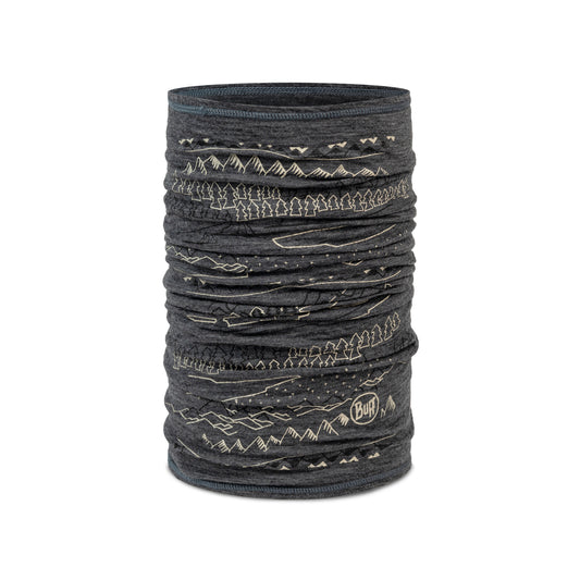 BUFF MERINO LIGHTWEIGHT PRINT Choker Grey