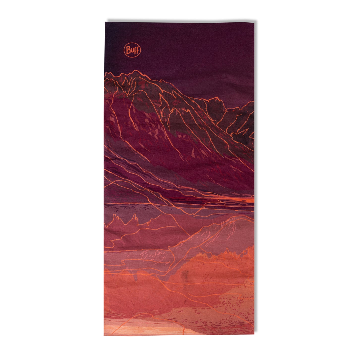 BUFF ORIGINAL ECOSTRETCH Unal Bordeaux/Orange halsband