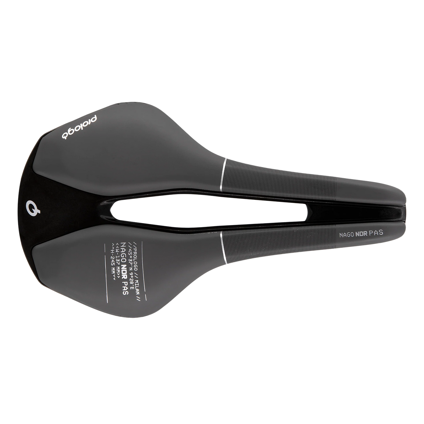 PROLOGO NAGO NDR PAS 137 mm sadel Nack skänklar Svart