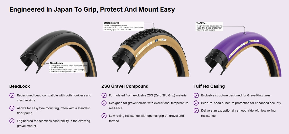 Däck PANARACER GRAVELKING ZX TLR Tubeless Ready Brun