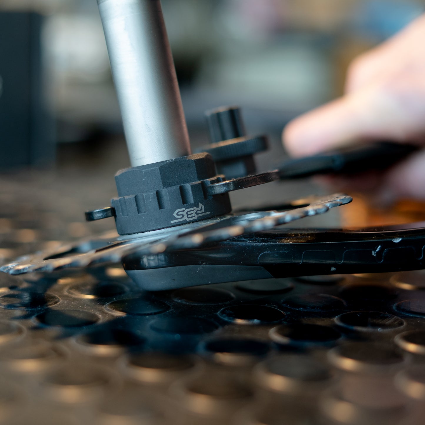 Skiftnyckel för Shimano-kedjehjul och PBS TOOLS 16-splines växellåda