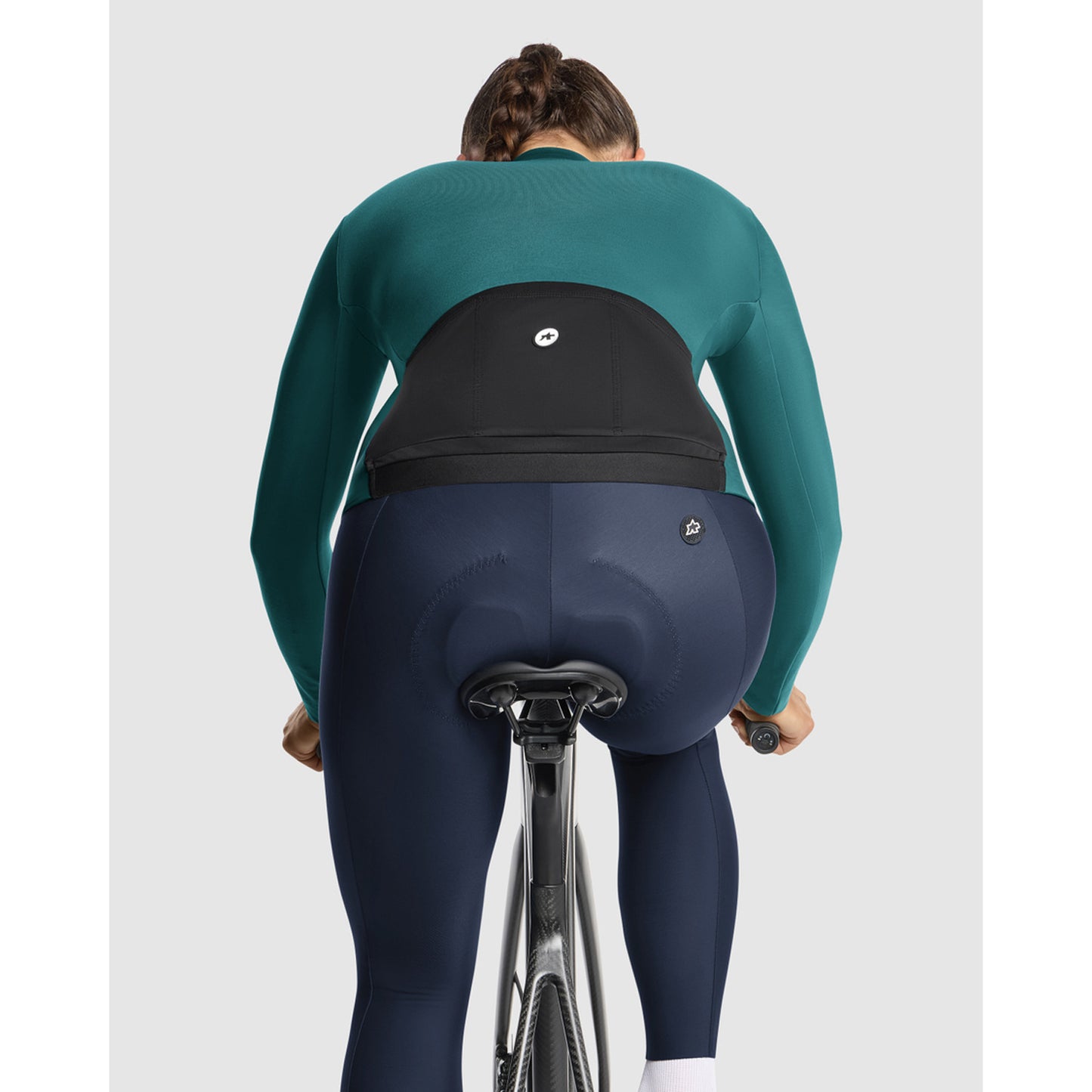 Maillot ASSOS UMA GT C2 Manches Longues Femme Foundation Green