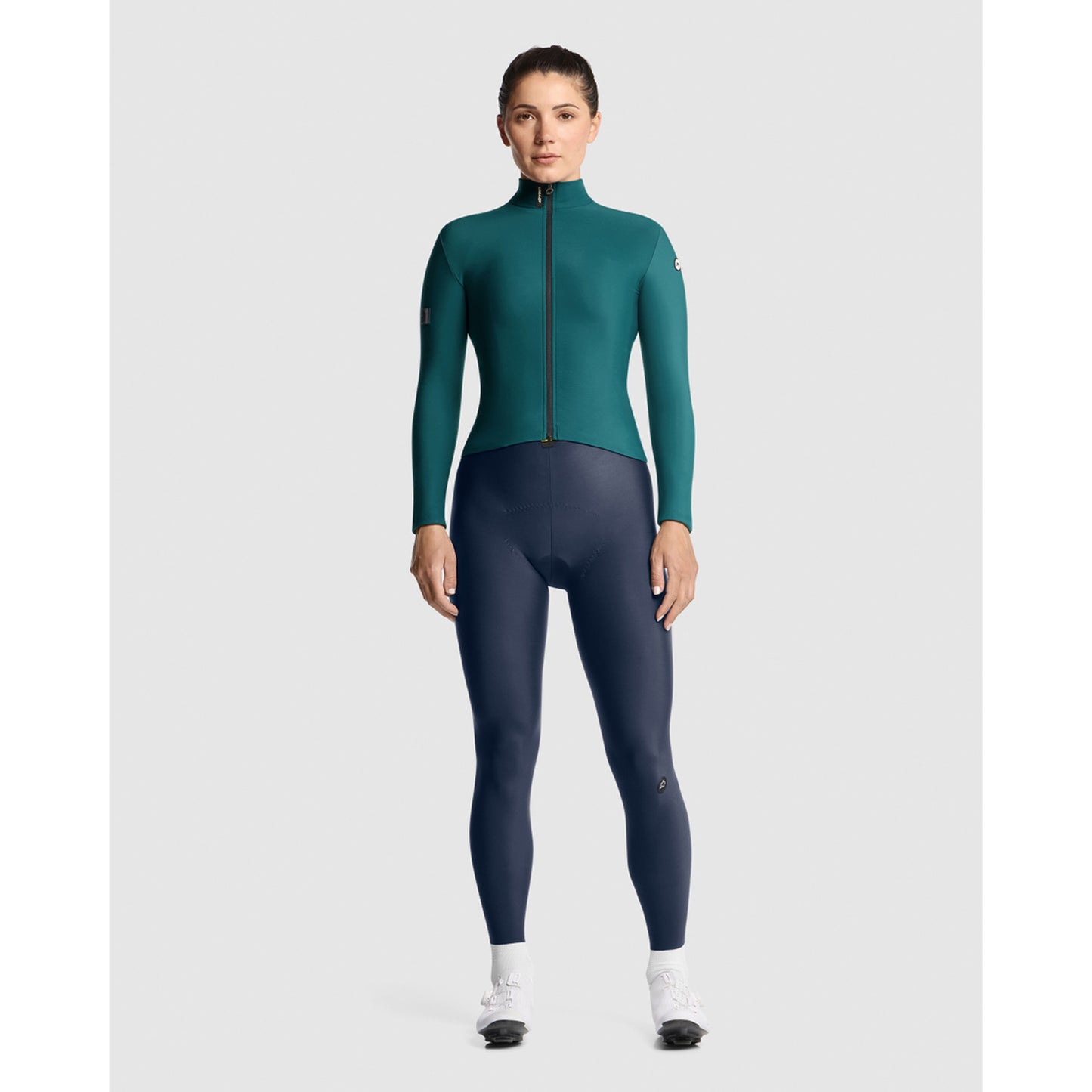 Maillot ASSOS UMA GT C2 Manches Longues Femme Foundation Green