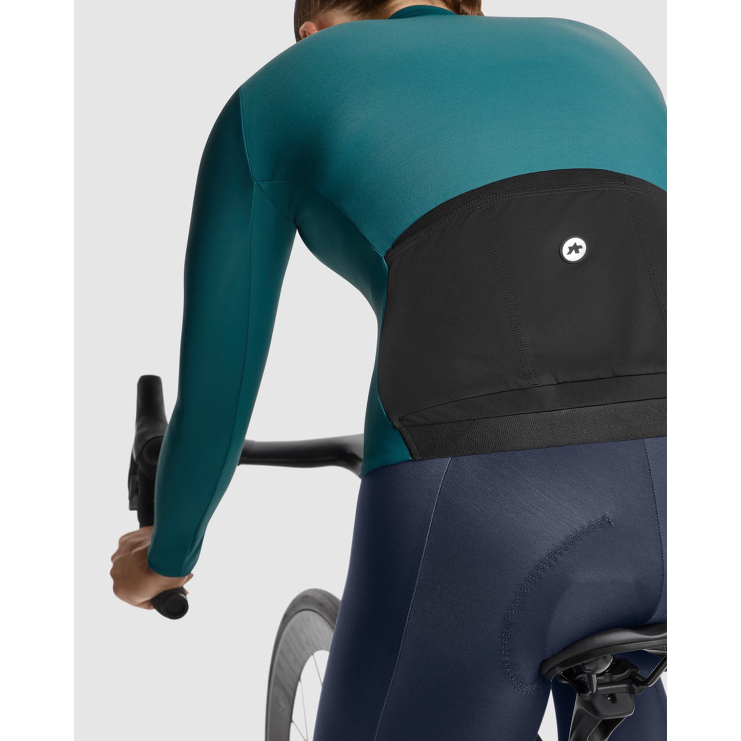 Maillot ASSOS UMA GT C2 Manches Longues Femme Foundation Green