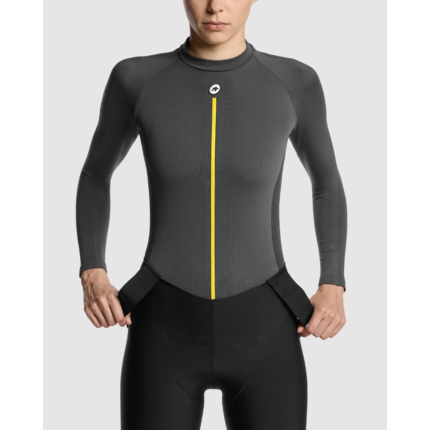 ASSOS WOM P1 Underkläder med lång ärm för dam Antracitgrå