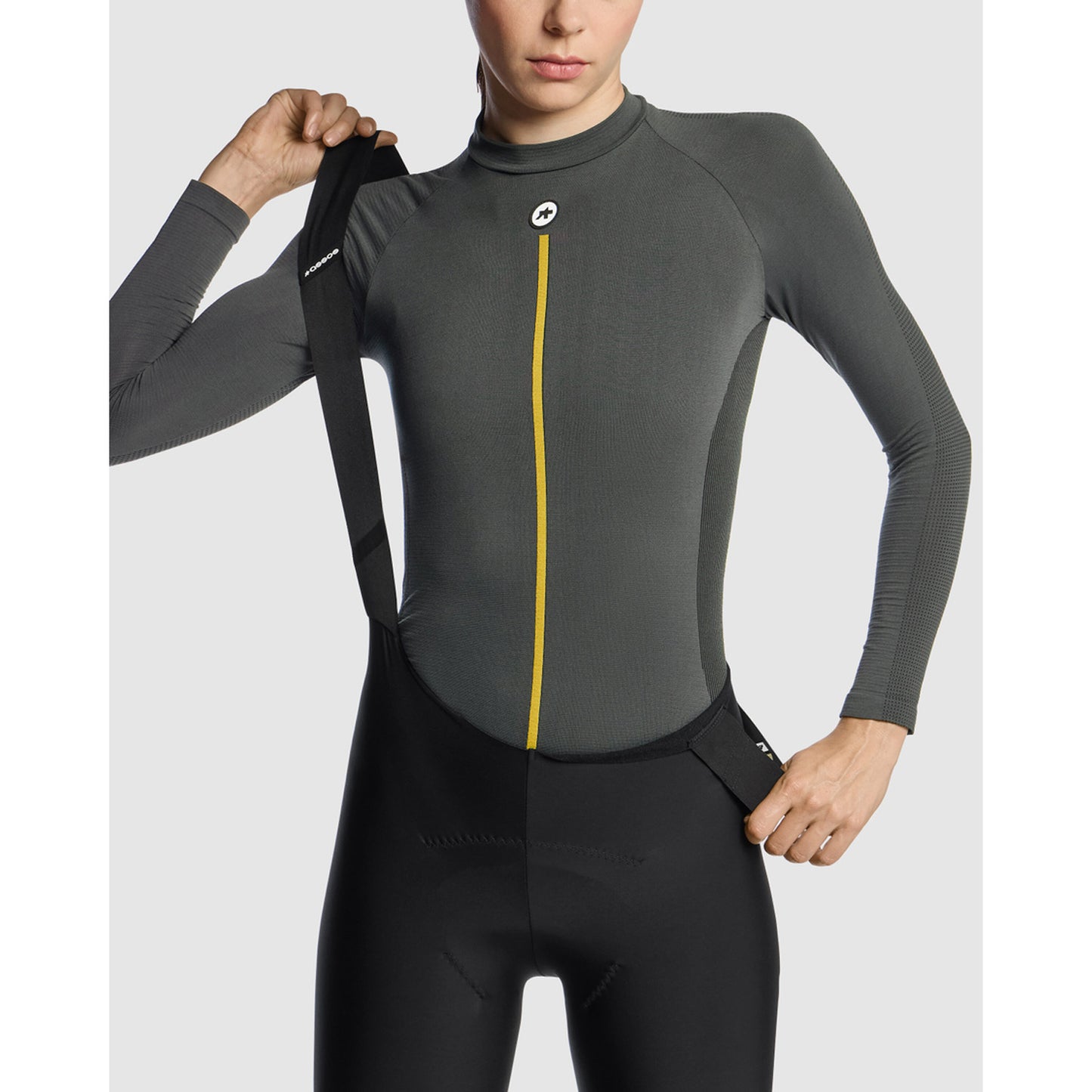 ASSOS WOM P1 Underkläder med lång ärm för dam Antracitgrå