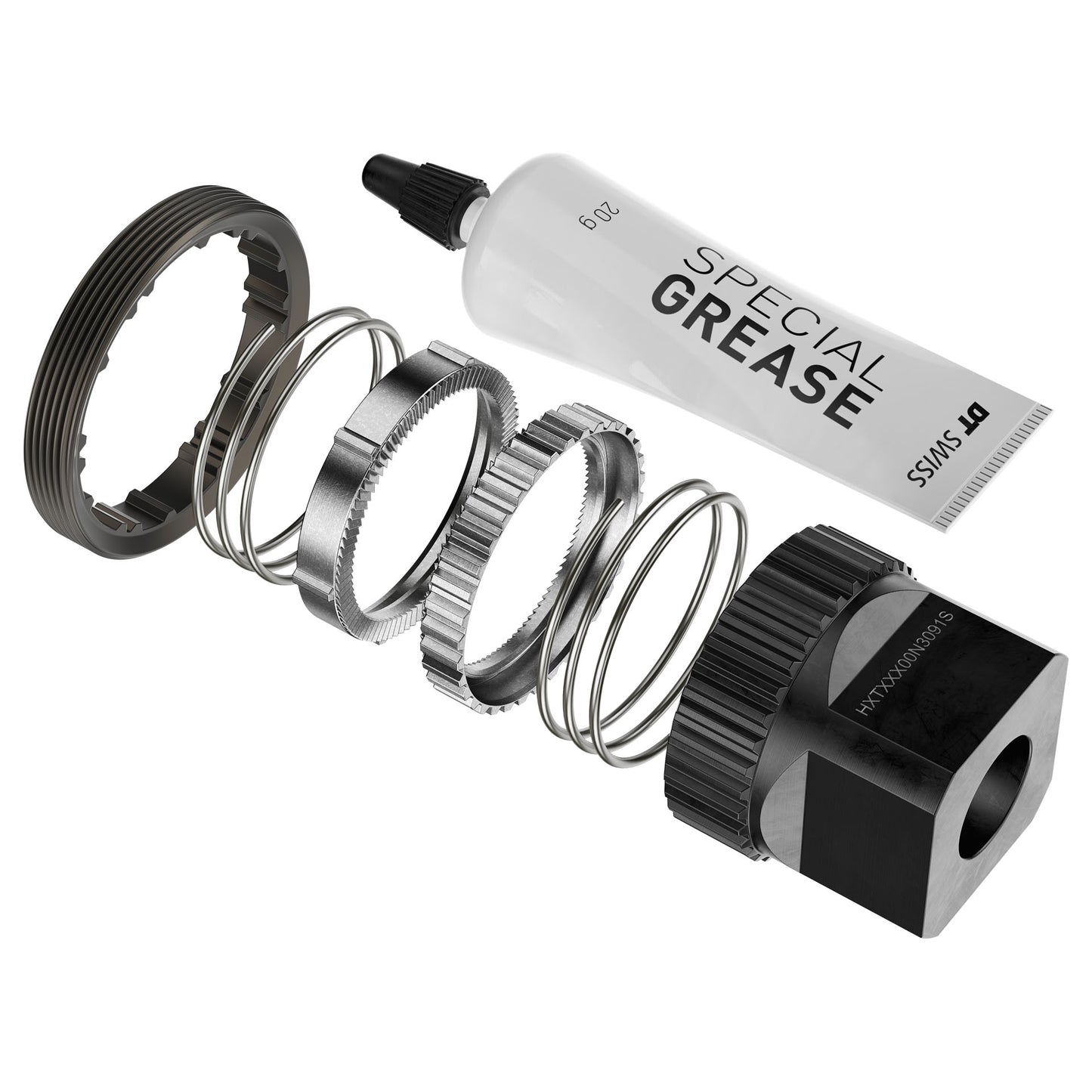 Uppgraderingssats RATCHET DT SWISS DEG90T DF 0/10/20° Anti Pedal Kickback med verktyg