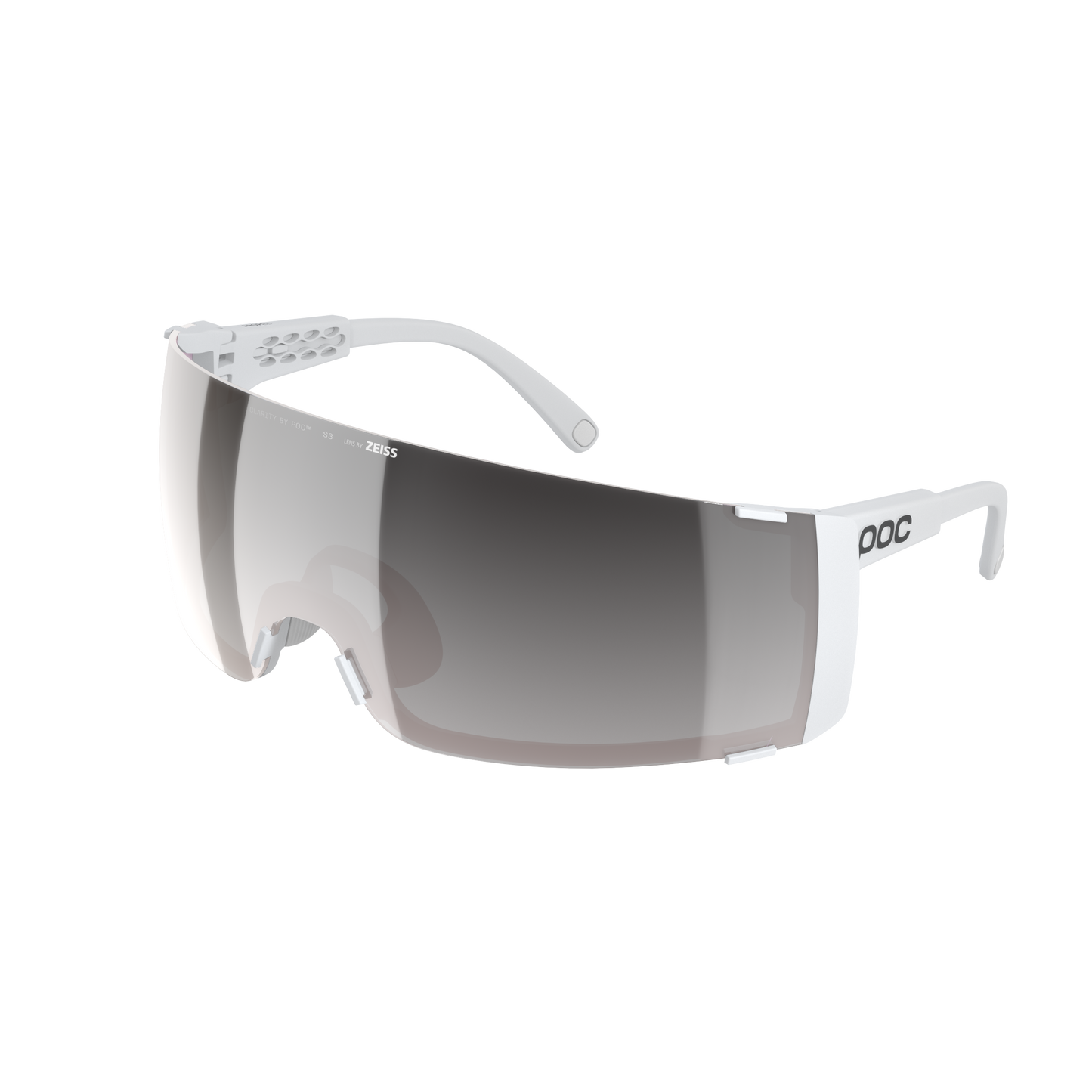 POC PROPEL White Glasses Clarity Road Sunny Silver Lens