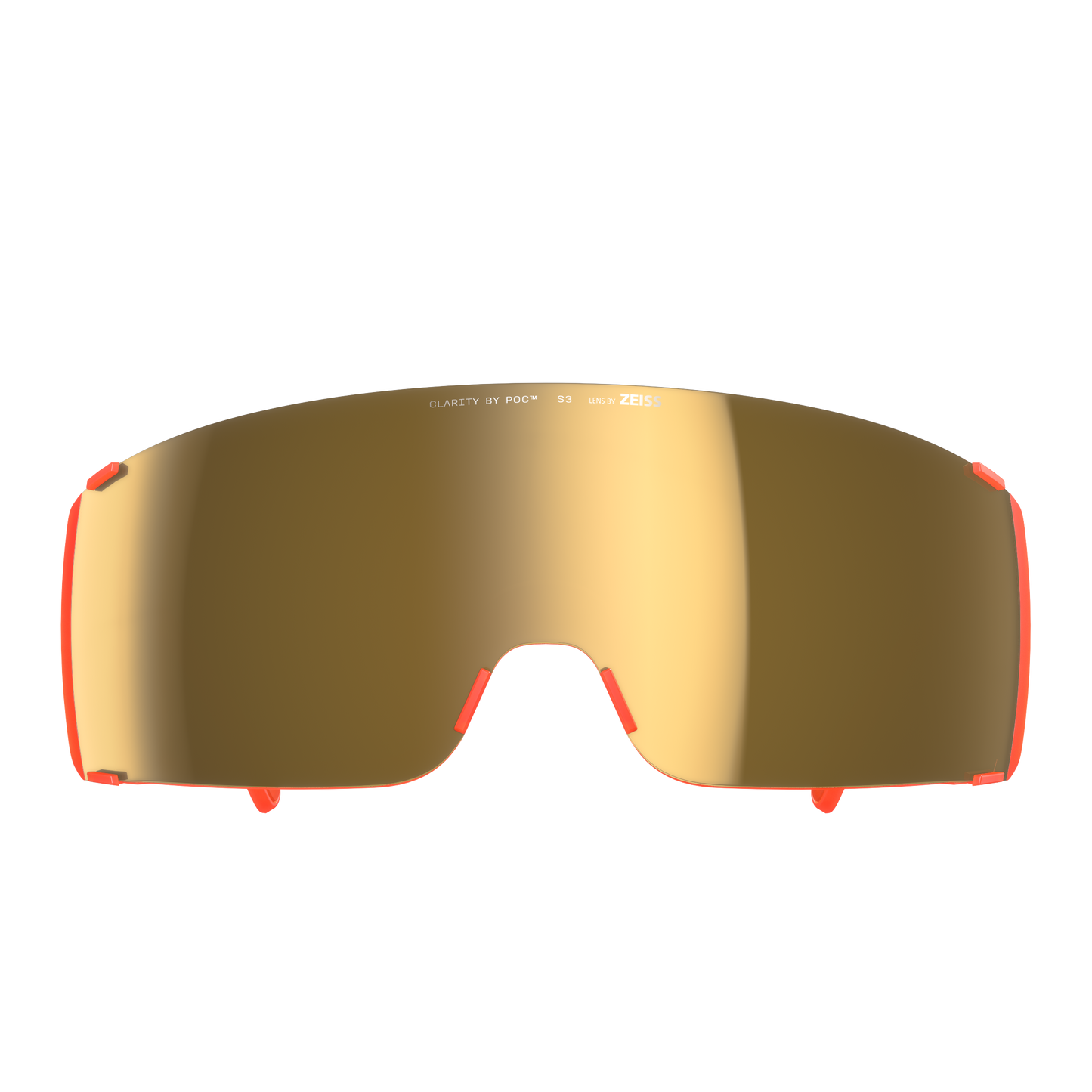 POC PROPEL Glasögon Fluorescent Orange Translucent Clarity Road Sunny Gold Linser