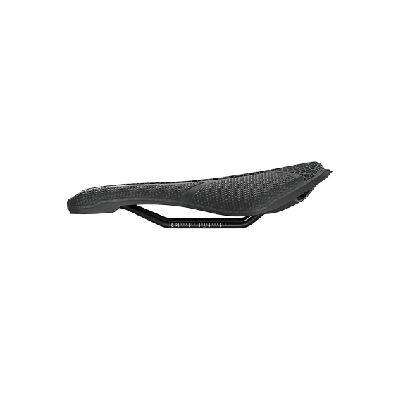 PRO 3D TEAM Sadel 152 mm kolfiberskenor Svart