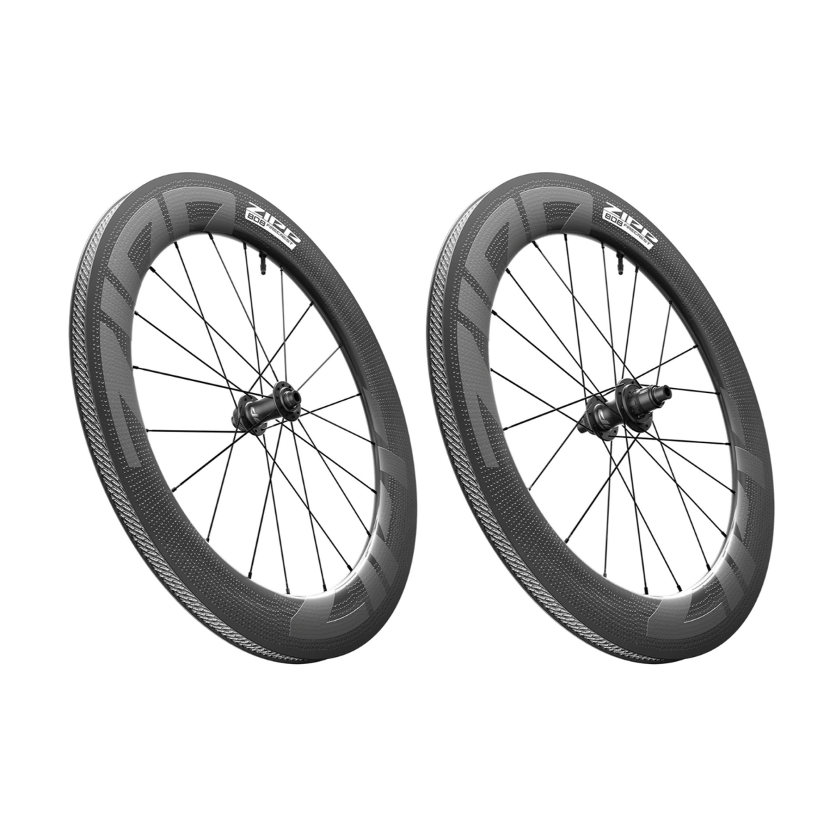 Ett par ZIPP 808 FIRECREST DISC-hjul, Tubeless Ready (Center Lock)
