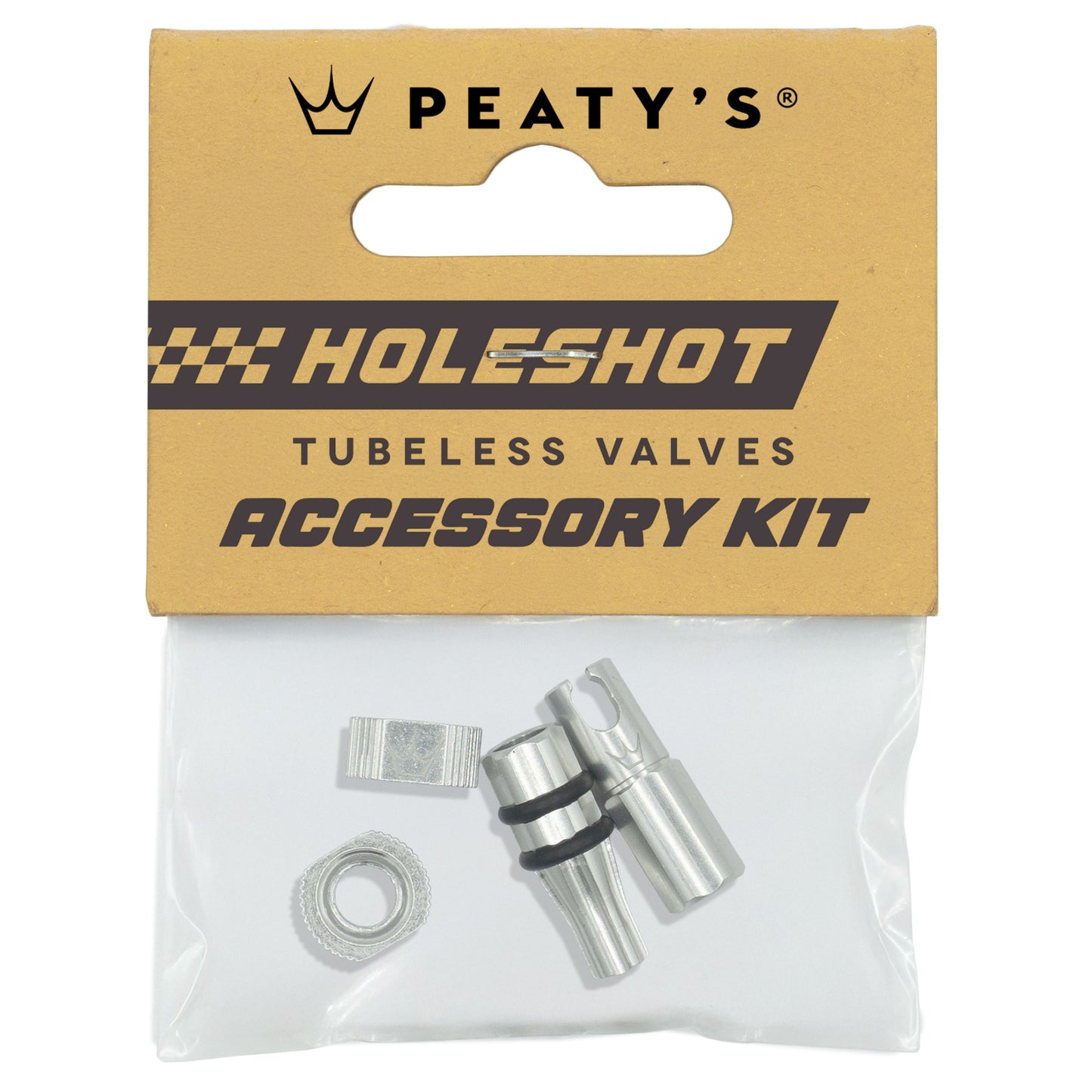 PEATY'S HOLESHOT FAST FLOW Valve Caps and Nipples Kit Silver