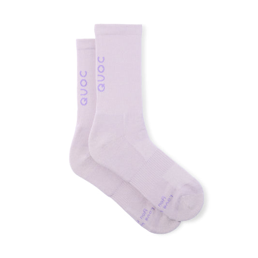 QUOC ALL SEASON MERINO Lila Strumpor