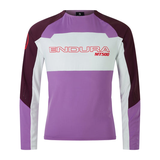 ENDURA MT500 BURNER LITE Long Sleeve Purple Jersey