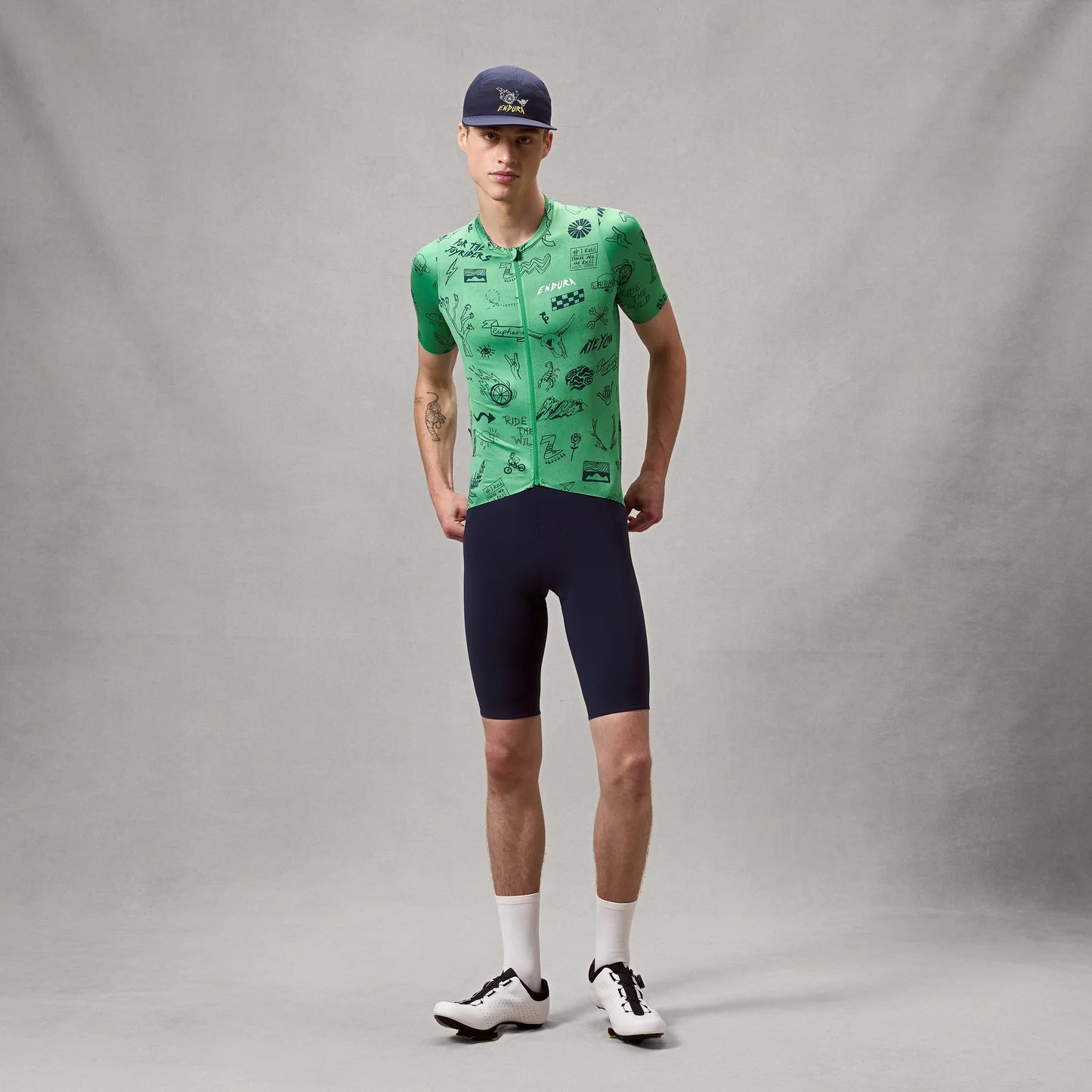 ENDURA PRO SL PRINT Kortärmad Jersey Grön