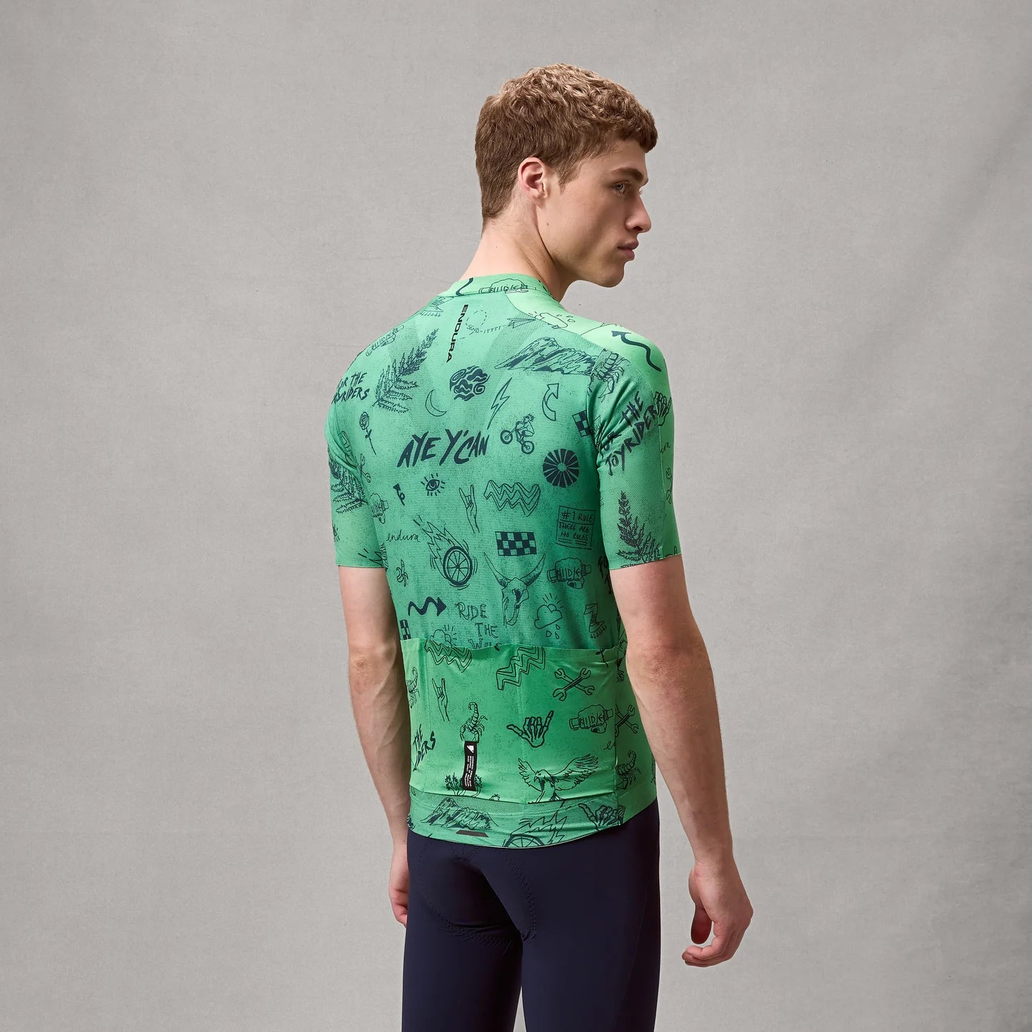 ENDURA PRO SL PRINT Kortärmad Jersey Grön