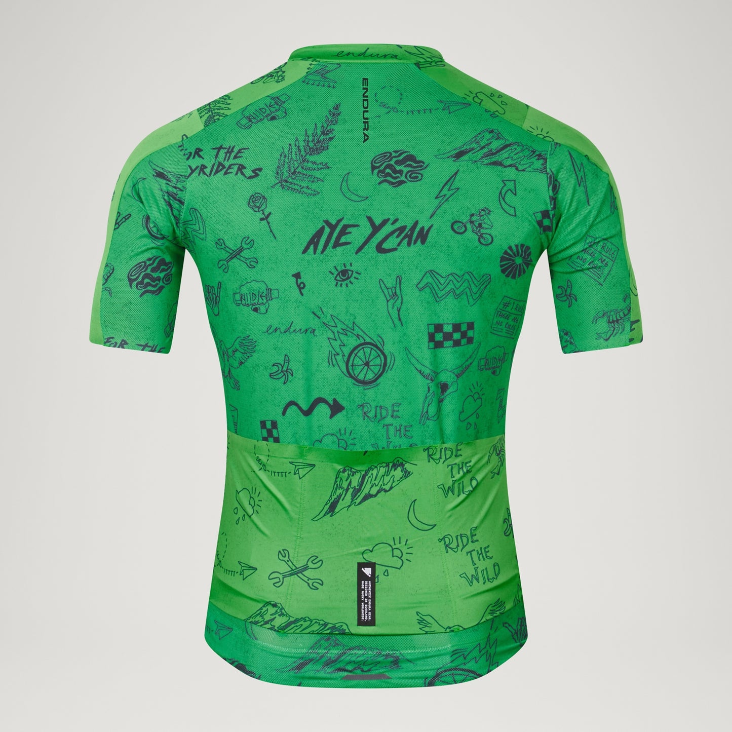 ENDURA PRO SL PRINT Kortärmad Jersey Grön