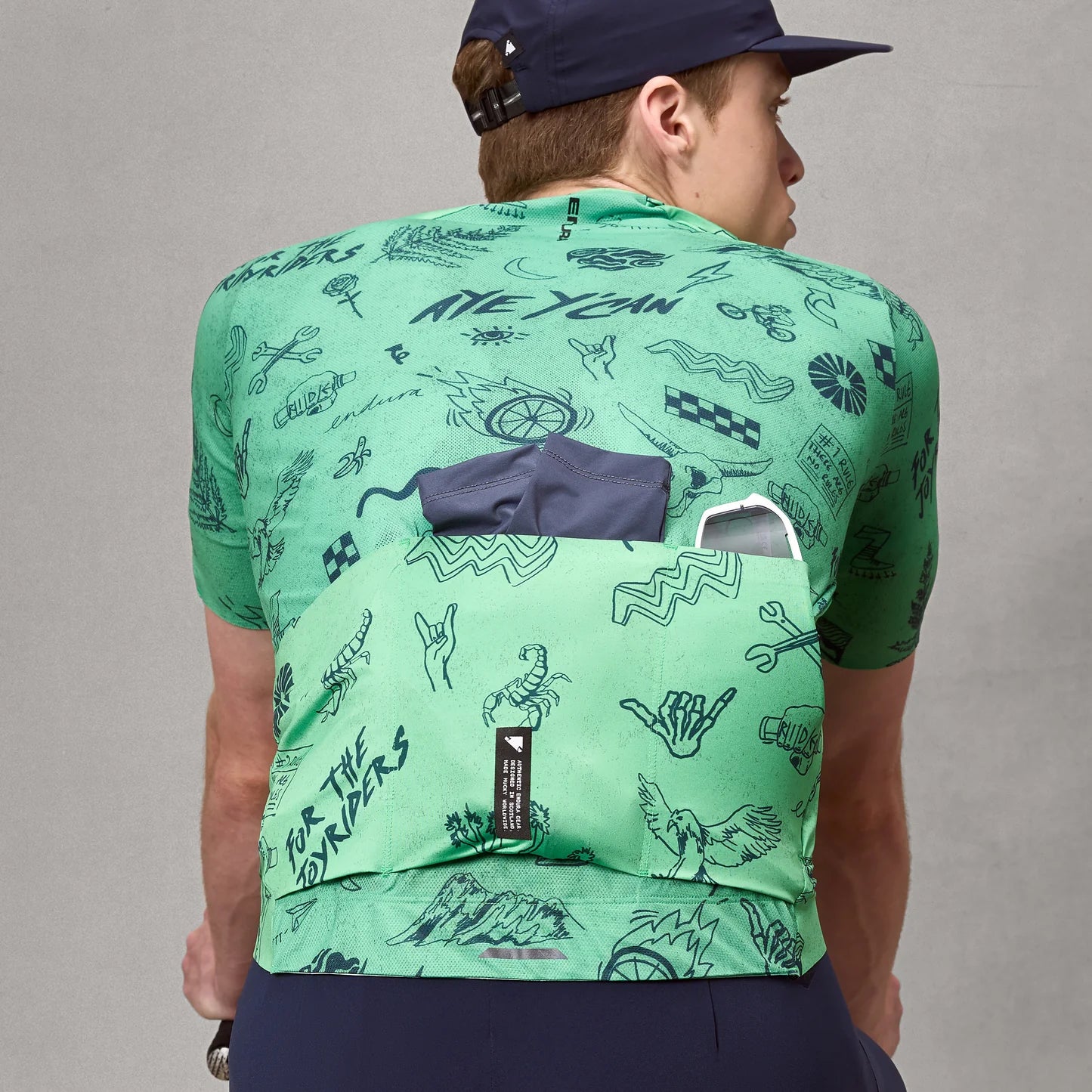 ENDURA PRO SL PRINT Kortärmad Jersey Grön