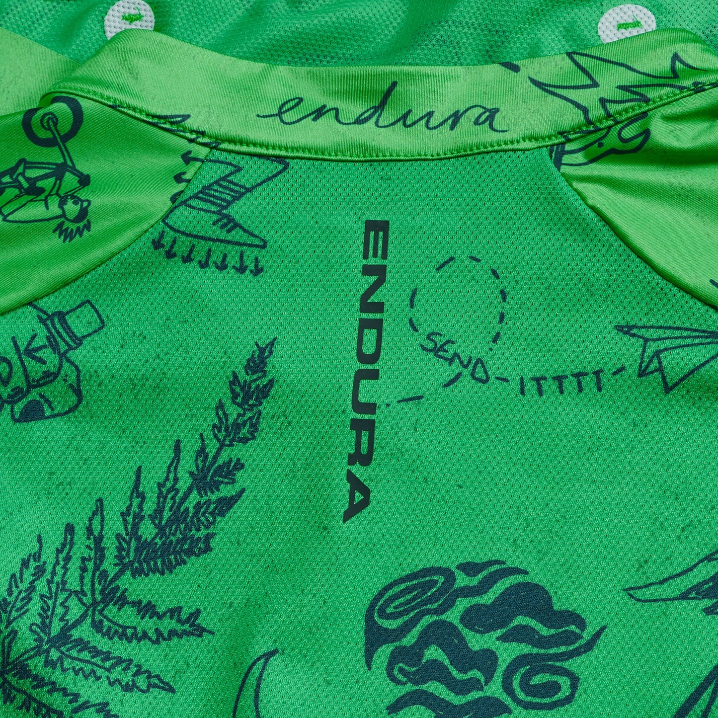 ENDURA PRO SL PRINT Kortärmad Jersey Grön