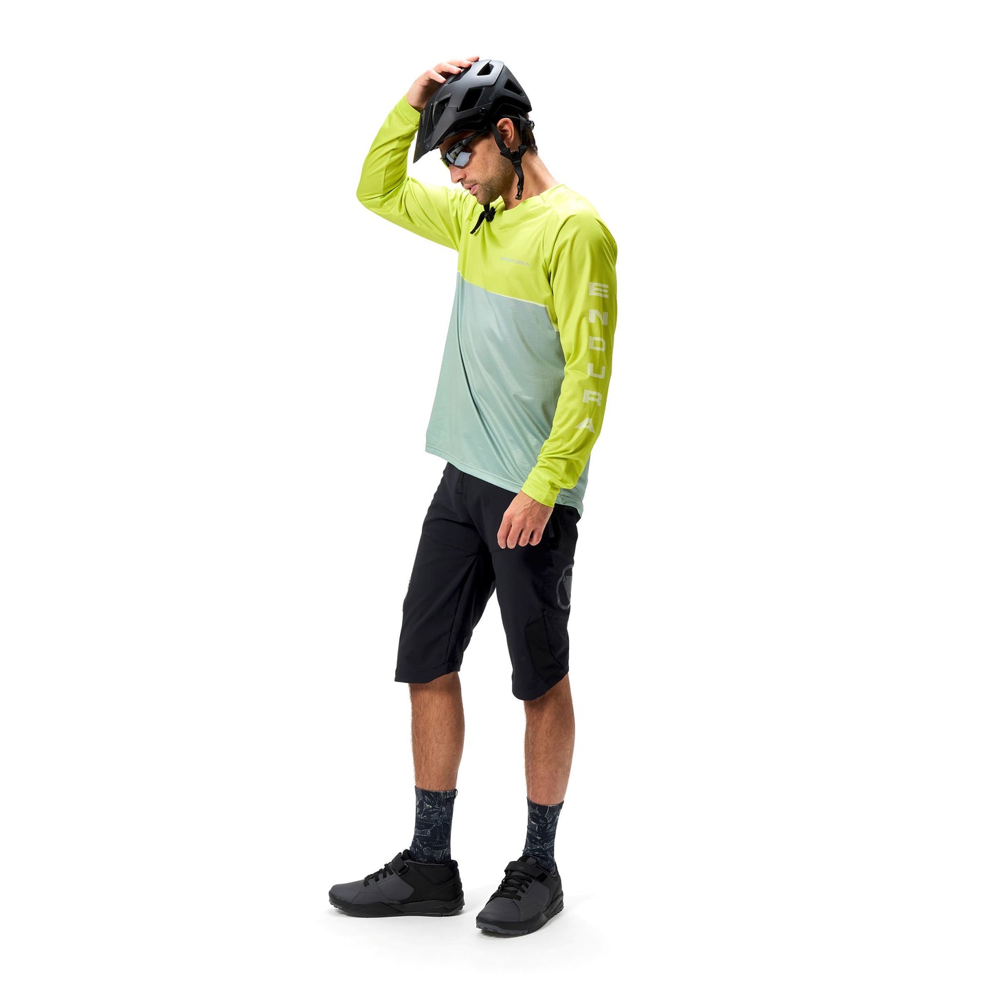 ENDURA CORE PRINTED Långärmad Jersey Grön 2025