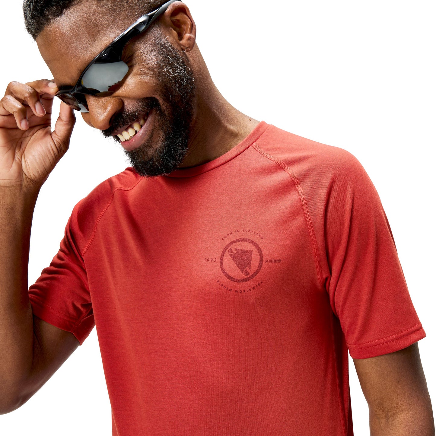 ENDURA LOOP Kortärmad Jersey Röd 2025
