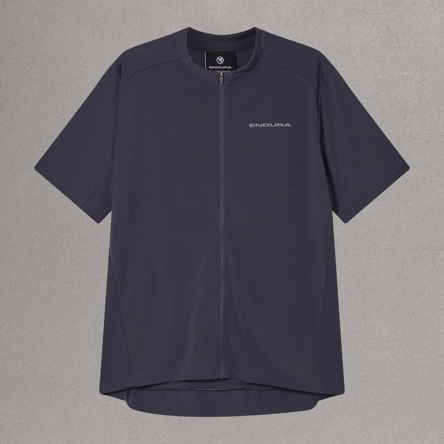 ENDURA LOOP ZIPPED Kortärmad Carbon Jersey Grå