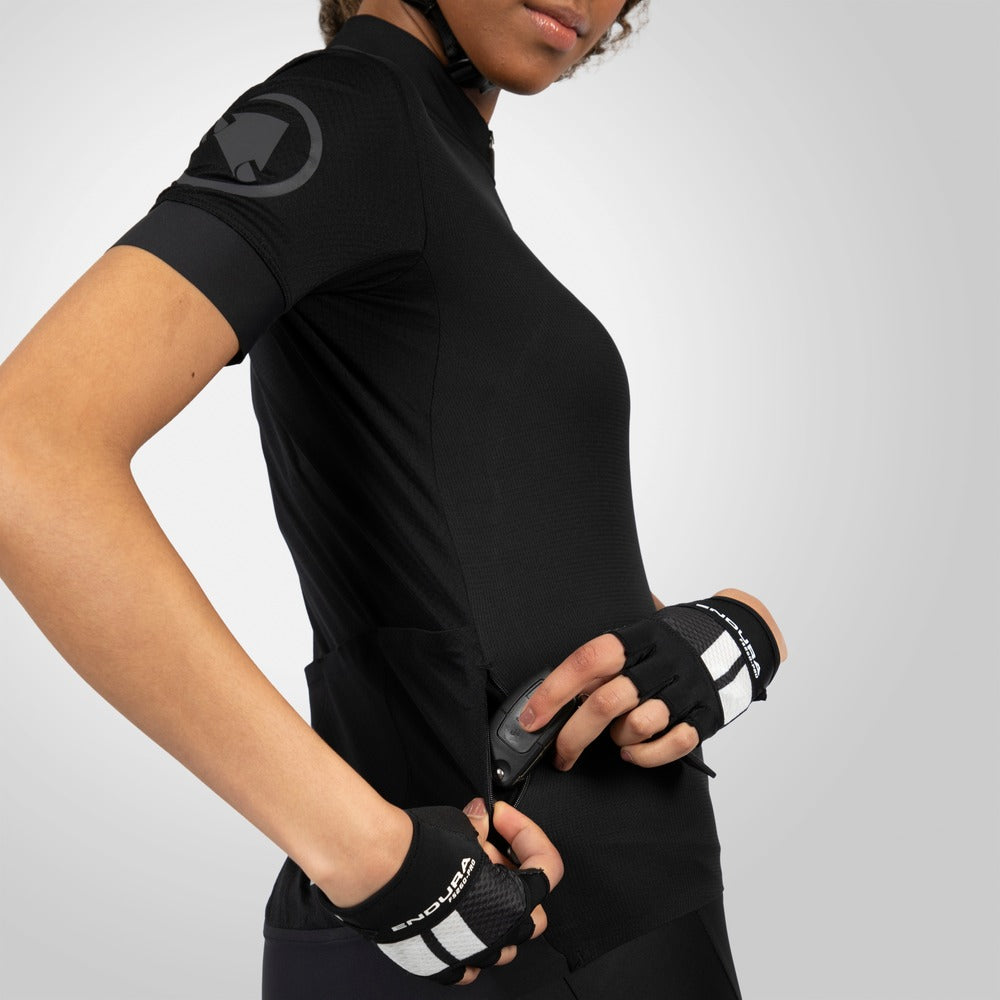 ENDURA FS260 Ladies Short Sleeve Jersey Black 2025